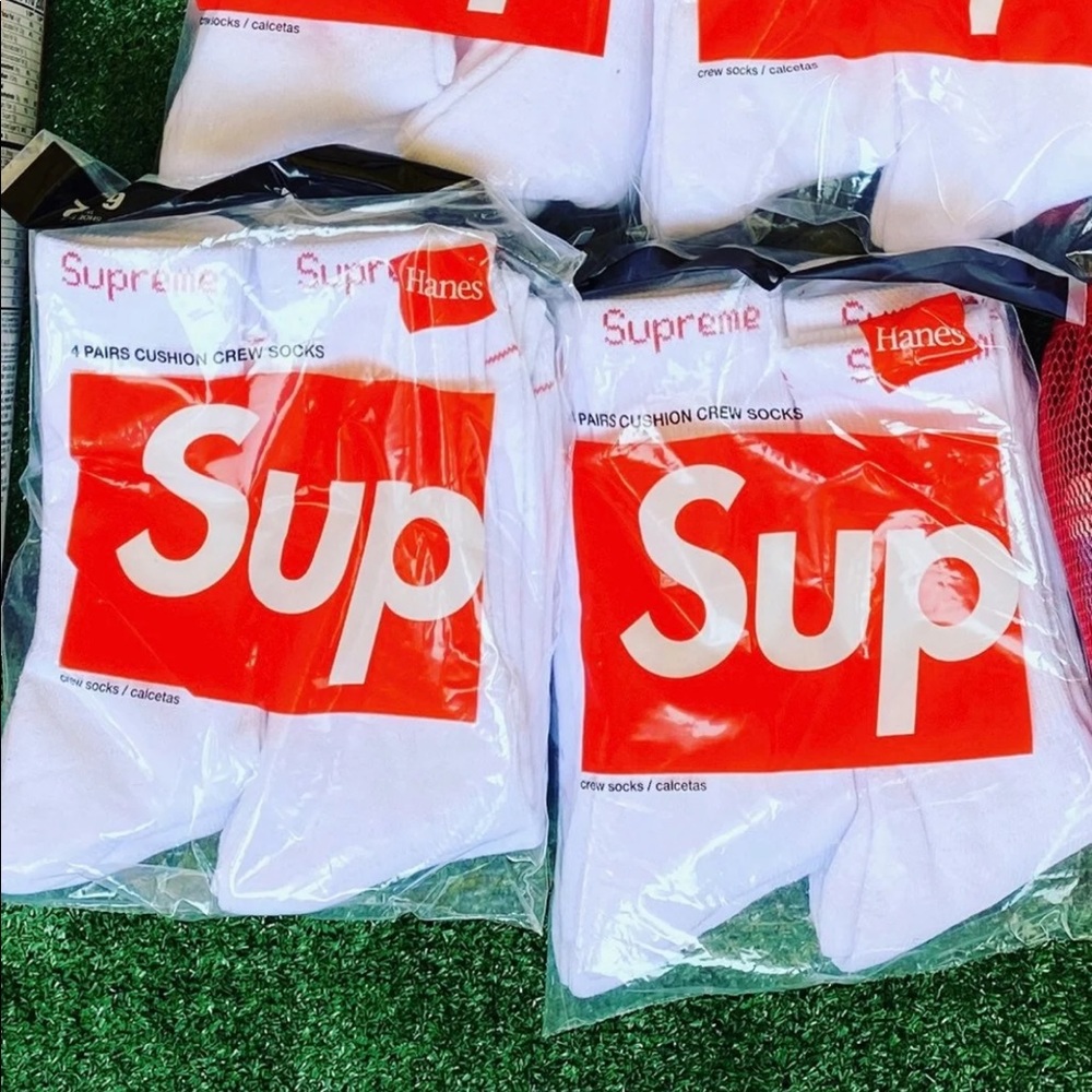 Supreme White Socks